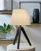 Warmstead Furniture - Ashley Furniture - Laifland Lighting - Wood Table Lamp (Set of 2) / Black - L329074
